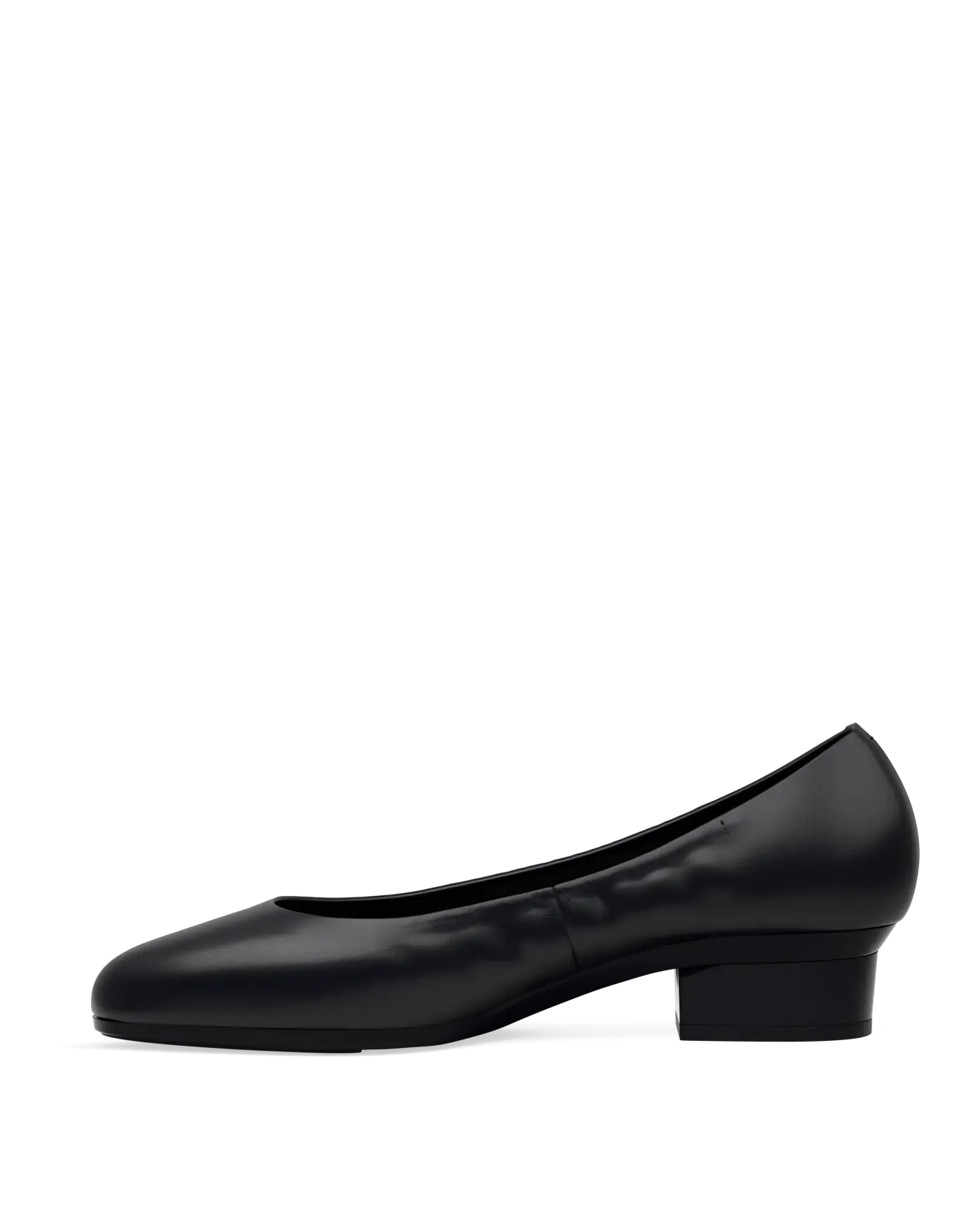 Phoebe Pump - Coal Black Leather