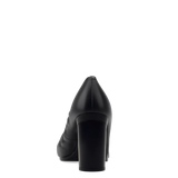 Phoebe Pump - Coal Black Leather 4 Block
