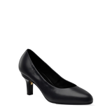 Phoebe Pump - Coal Black Leather 3 Stiletto