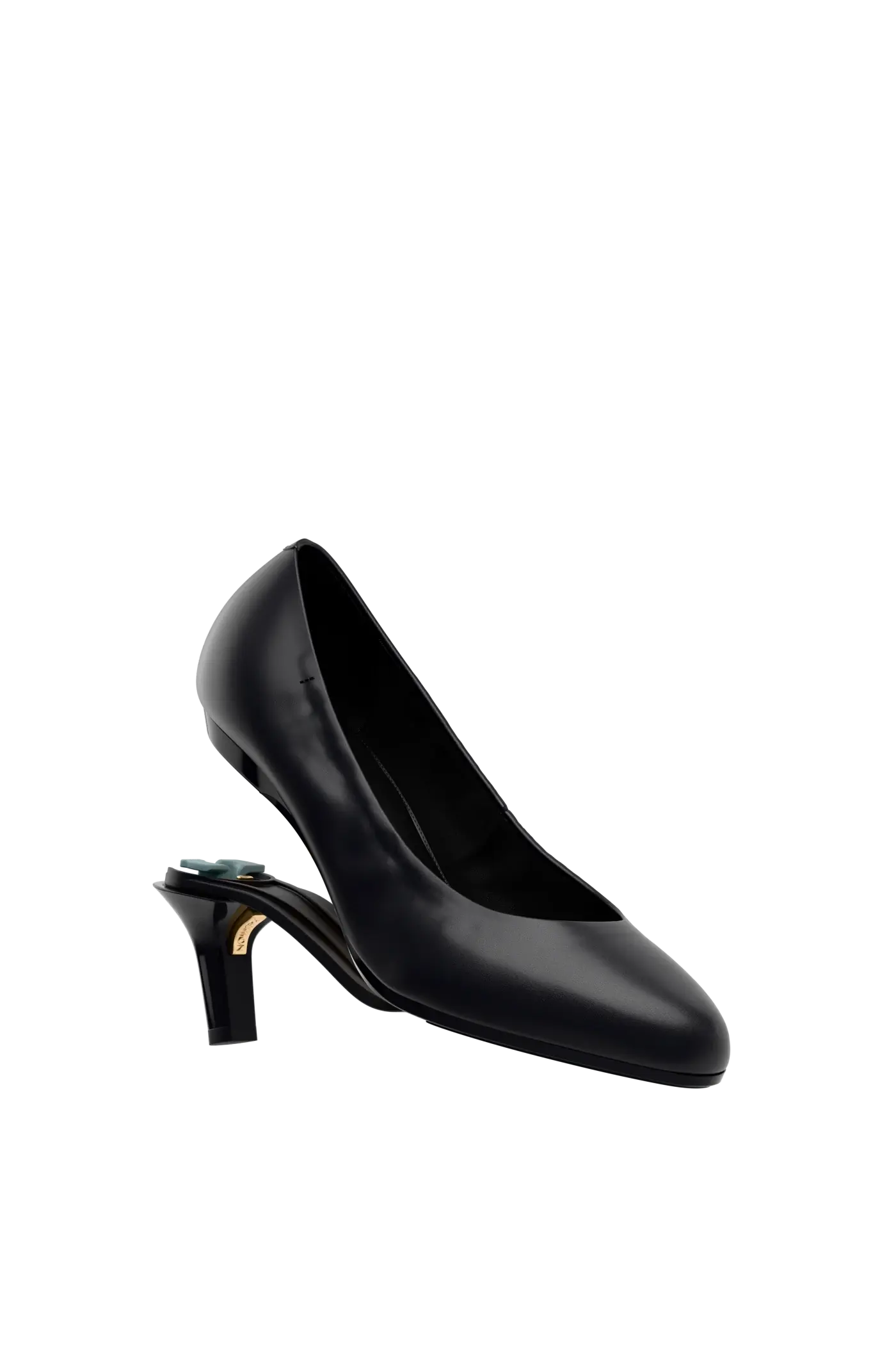 The Phoebe - Coal Leather 3 Stiletto