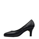 Phoebe Pump - Coal Black Leather 3 Stiletto