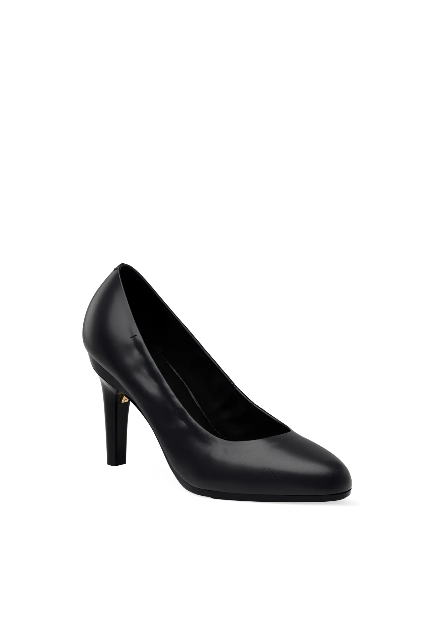 The Phoebe - Coal Leather 4 Stiletto