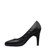 Phoebe Pump - Coal Black Leather 4 Stiletto