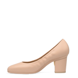 Phoebe Pump - Sand Leather 3 Block