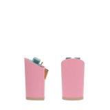 Block Heel Kit 4 Pink, back view. Pashion convertible heels go from heel to flat and are customizable with interchangeable heel kits.