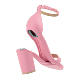 Stelo - Pink, detail view. Pashion convertible heels go from heel to flat and are customizable with interchangeable heel kits.