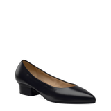 Maeve Pump - Coal Black Stretch Leather 4 Stiletto