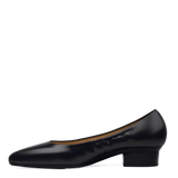 Maeve Pump - Coal Black Stretch Leather Flat