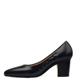 Maeve Pump - Coal Black Stretch Leather 3 Block