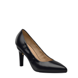 Maeve Pump - Coal Black Stretch Leather 4 Stiletto