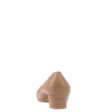 Maeve Pump - Latte Stretch Leather Flat