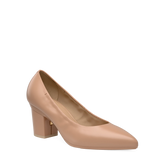 Maeve Pump - Latte Stretch Leather 3 Block