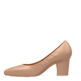 Maeve Pump - Latte Stretch Leather 3 Block