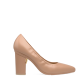 Maeve Pump - Latte Stretch Leather 4 Block