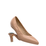Maeve Pump - Latte Stretch Leather 3 Stiletto