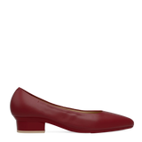 Maeve Pump - Merlot Stretch Leather Flat