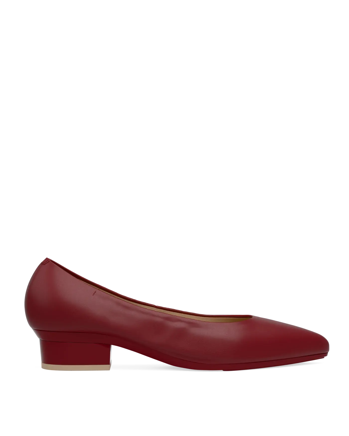 Maeve Pump - Merlot Stretch Leather Flat