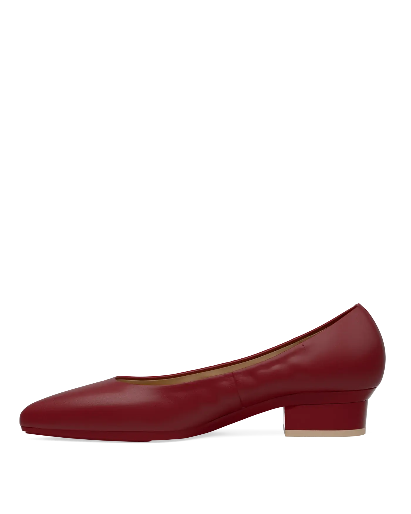 Maeve Pump - Merlot Stretch Leather Flat