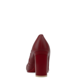 Maeve Pump - Merlot Stretch Leather 4 Block