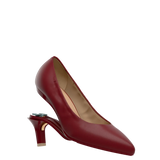 Maeve Pump - Merlot Stretch Leather 3 Stiletto