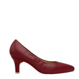 Maeve Pump - Merlot Stretch Leather 3 Stiletto