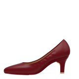 Maeve Pump - Merlot Stretch Leather 3 Stiletto