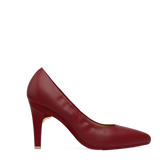 Maeve Pump - Merlot Stretch Leather 4 Stiletto