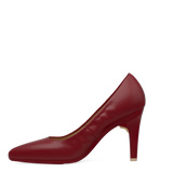 Maeve Pump - Merlot Stretch Leather 4 Stiletto
