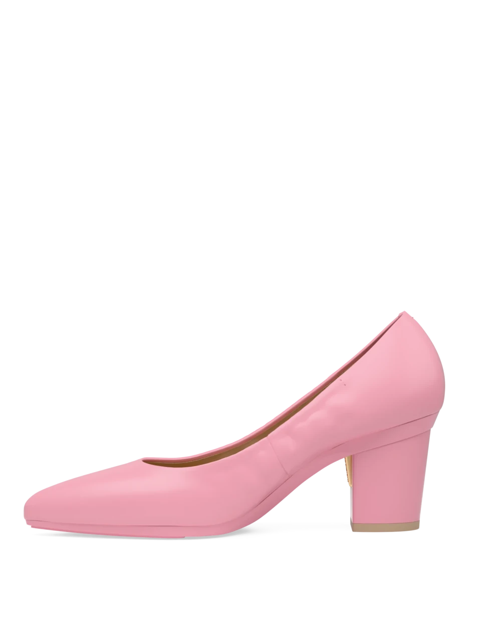 Maeve Pump - Pink Leather 3 Block - Final Sale