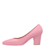 Maeve Pump - Pink Leather 3 Block - Final Sale