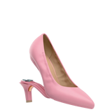 Maeve Pump - Pink Leather 3 Stiletto - Final Sale