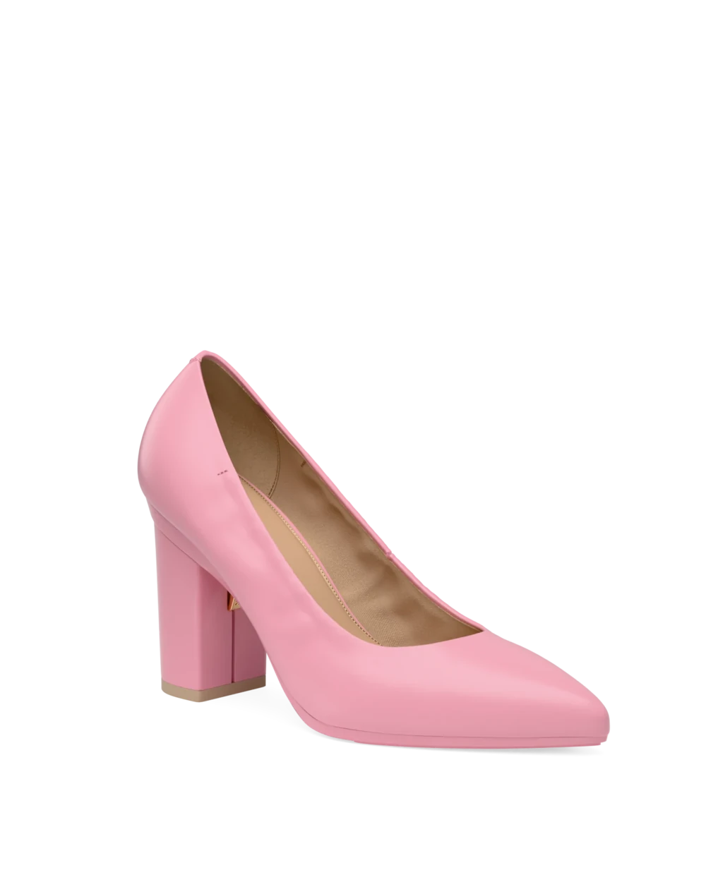 Maeve Pump - Pink Leather 4 Block - Final Sale