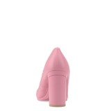 Maeve Pump - Pink Leather 4 Block - Final Sale
