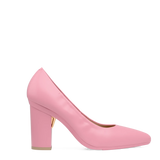 Maeve Pump - Pink Leather 4 Block - Final Sale
