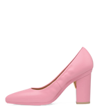 Maeve Pump - Pink Leather 4 Block - Final Sale