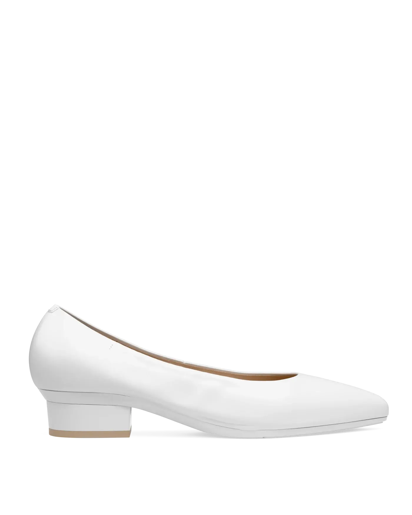 Maeve Pump - White Leather