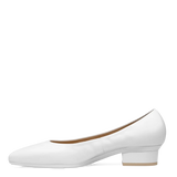 Maeve Pump - White Leather