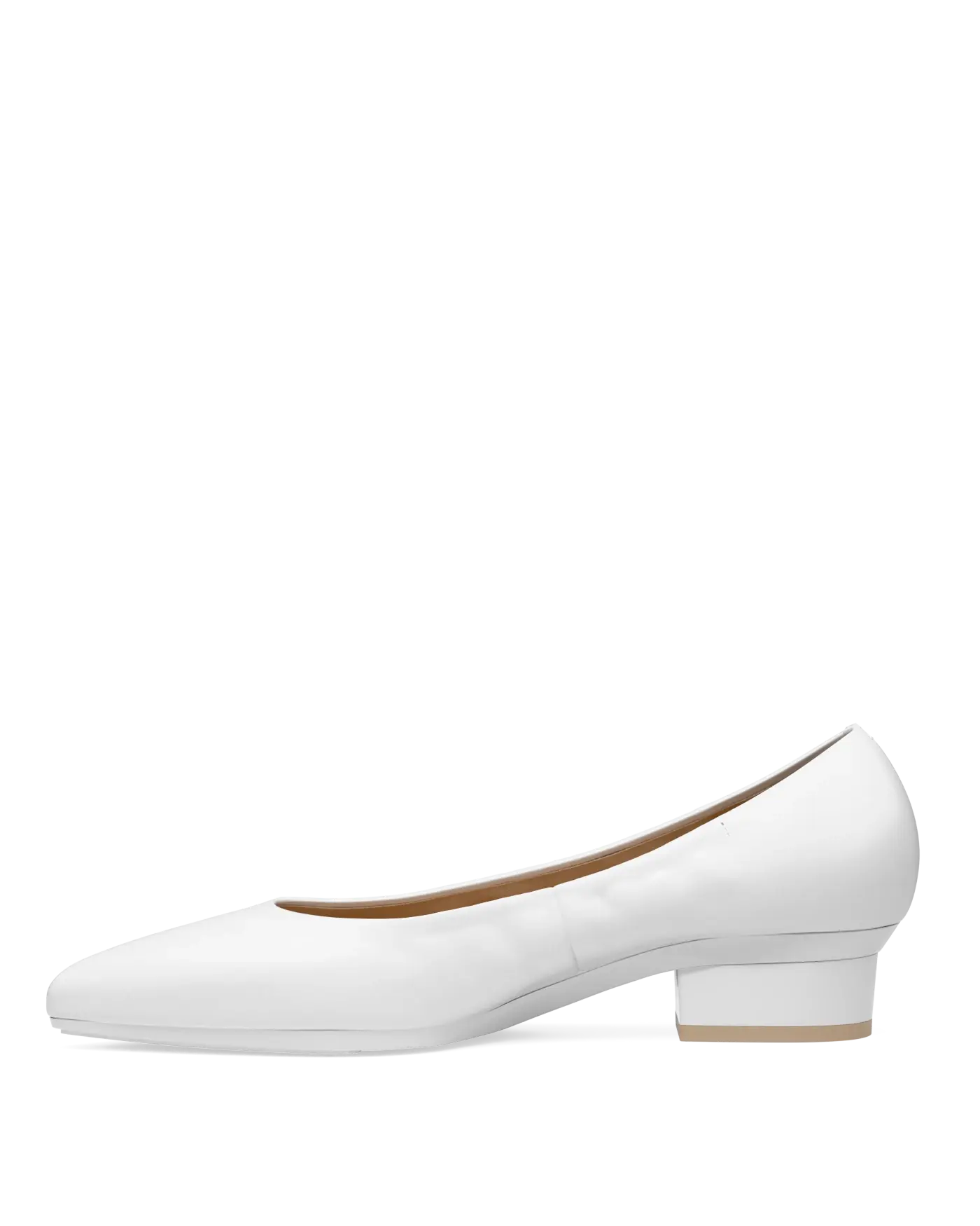 Maeve Pump - White Leather