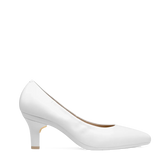 Maeve Pump - White Leather 3 Stiletto