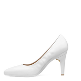 Maeve Pump - White Leather 4 Stiletto