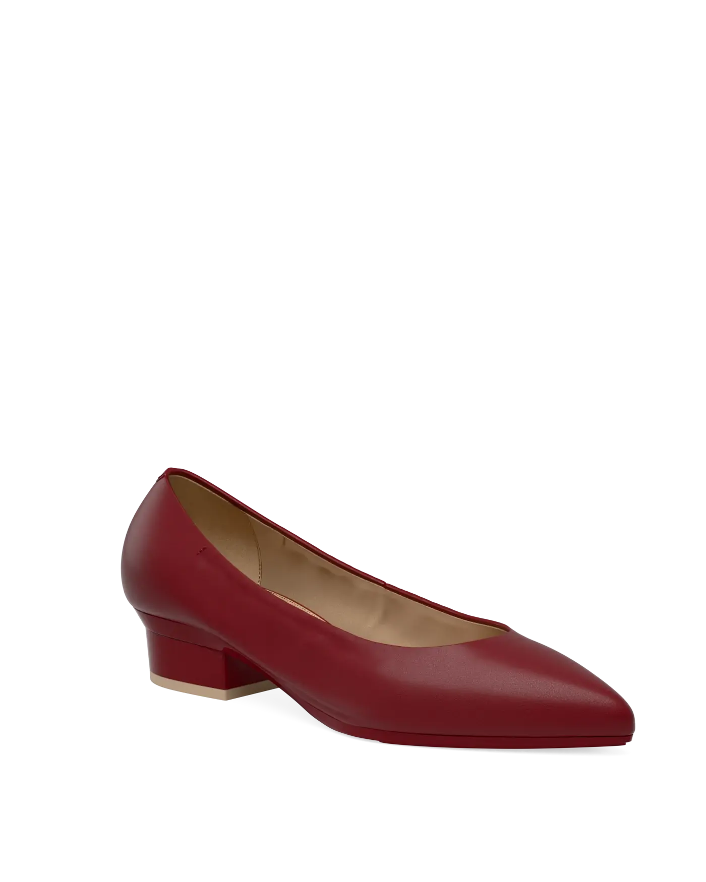 Maeve Pump - Merlot Stretch Leather 3 Stiletto
