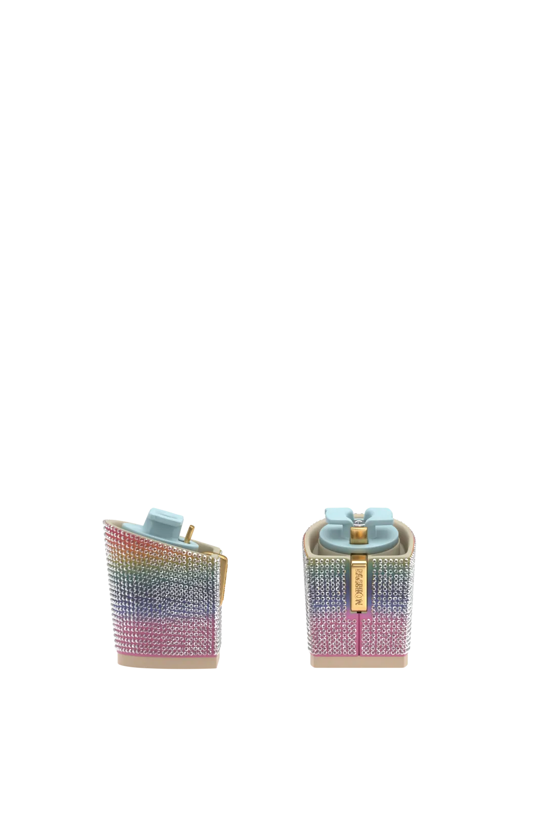 Block Heel Kit 3 Rainbow Rhinestone