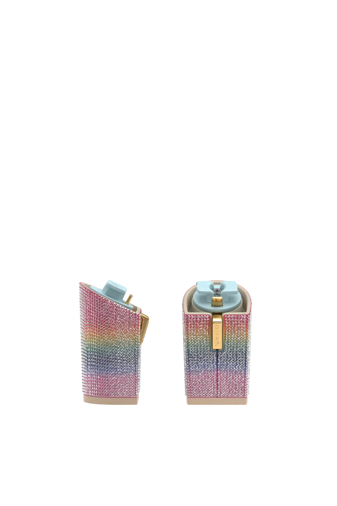 Block Heel Kit 4 Rainbow Rhinestone