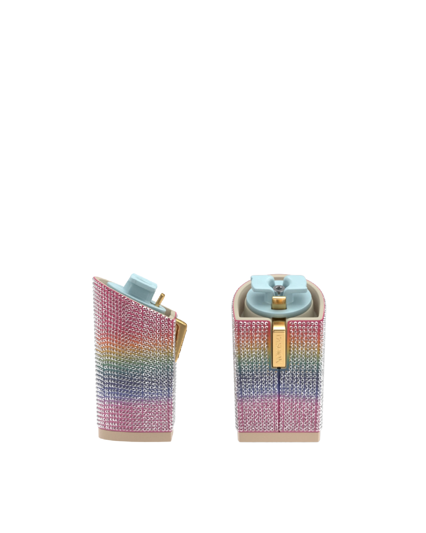 Block Heel Kit 4 Rainbow Rhinestone, 4-inch interchangeable block heel. Pashion convertible heels go from heel to flat and are customizable with interchangeable heel kits.