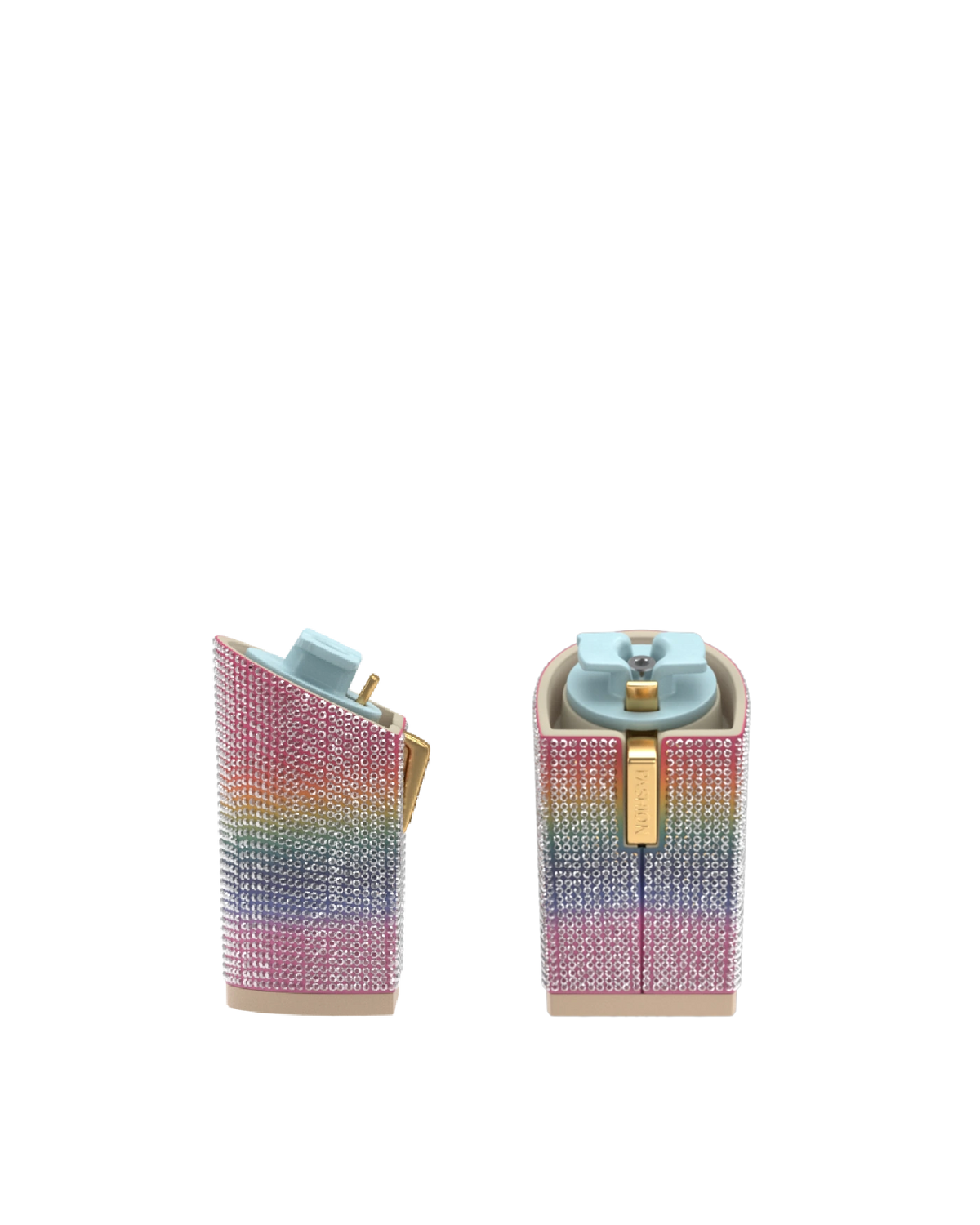 Block Heel Kit 4 Rainbow Rhinestone, 4-inch interchangeable block heel. Pashion convertible heels go from heel to flat and are customizable with interchangeable heel kits.