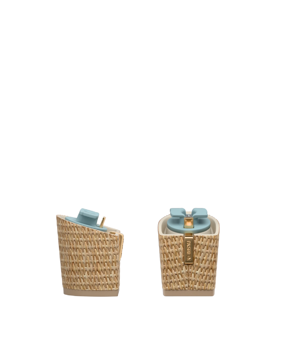 Block Heel Kit 3 Rattan, 3-inch interchangeable block heel. Pashion convertible heels go from heel to flat and are customizable with interchangeable heel kits.