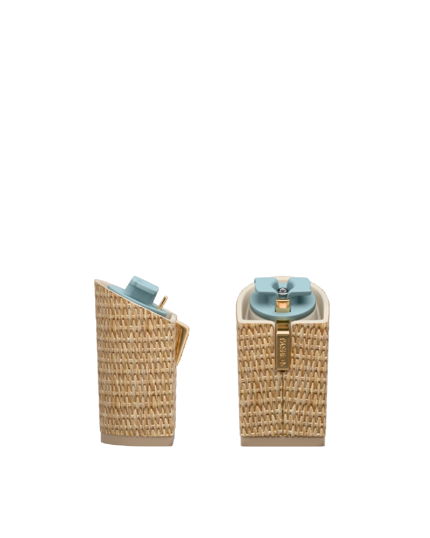 Block Heel Kit 4 Rattan, 4-inch interchangeable block heel. Pashion convertible heels go from heel to flat and are customizable with interchangeable heel kits.