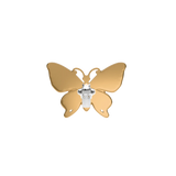 Rhinestone Butterfly Gold Multi Toe Clip - Final Sale