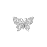 Rhinestone Butterfly Silver Toe  - Final Sale