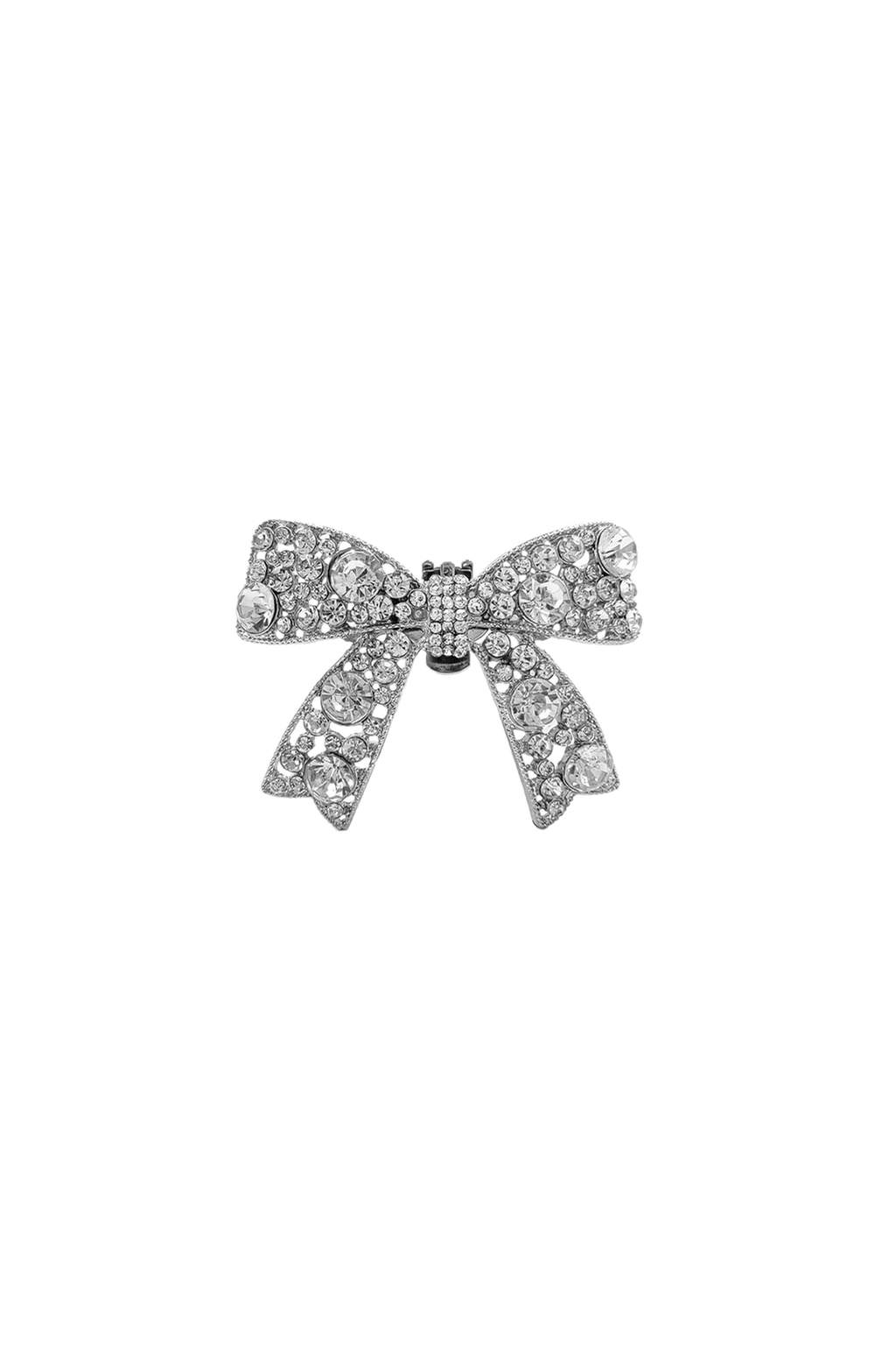 Rhinestone Bow Toe Clip